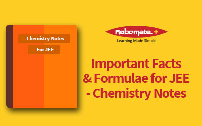 Important Facts & Formulae for JEE Chemistry