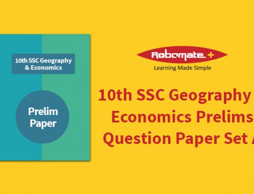 10th SSC Geography & Economics Prelims Question Paper Set A