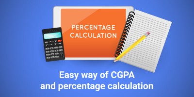 Easy way to calculate CGPA and percentage calculation