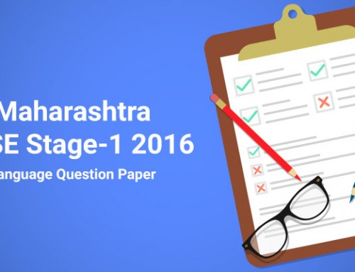 Maharashtra NTSE Stage-1 2016 Language Question Paper