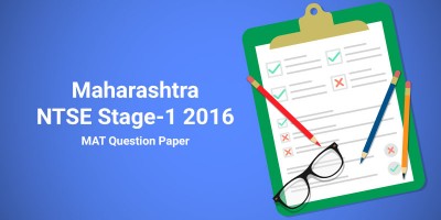 Maharashtra NTSE Stage-1 2016 MAT Question Paper